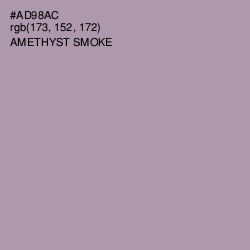 #AD98AC - Amethyst Smoke Color Image